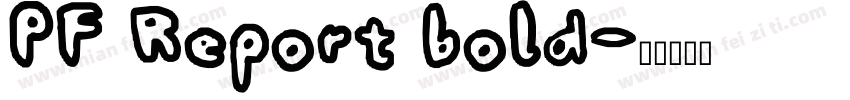 PF Report bold字体转换